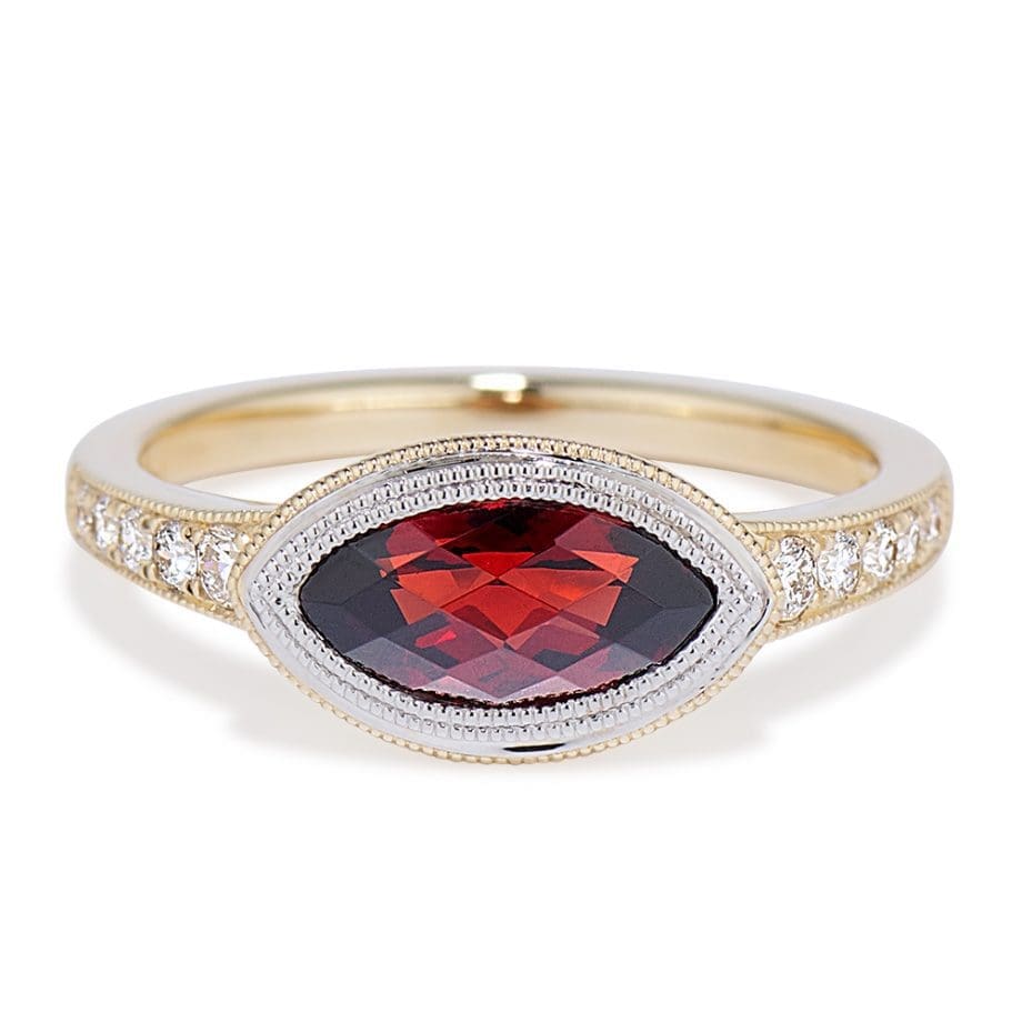 Garnet Marquise Ring